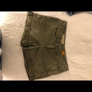 Army green Anthropologie shorts!